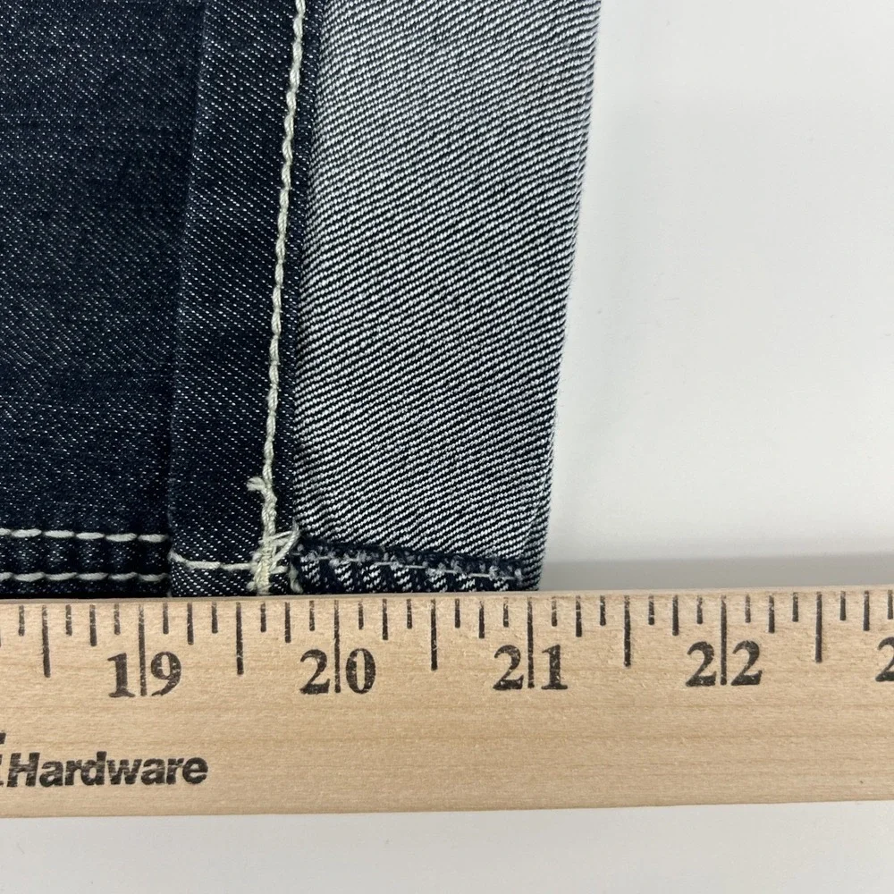 Earl Jean Capris Jeans Women's 14 Blue Denim Stretch Decorative Embellished Y2K - Picture 10 of 12